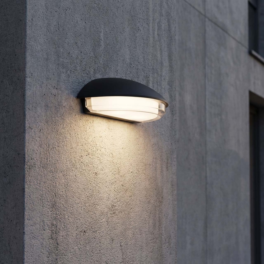 Aplica de perete pentru exterior ALABAMA, LED, 12W, 230V, IP54, neagră
