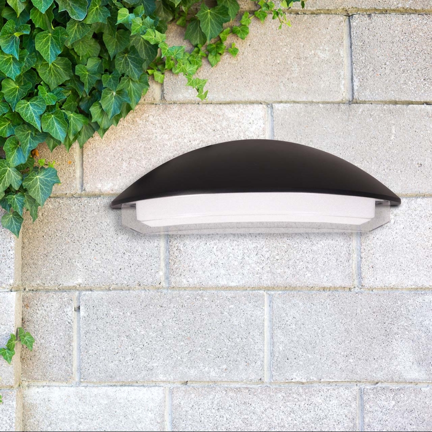 Aplica de perete pentru exterior ALABAMA, LED, 12W, 230V, IP54, neagră