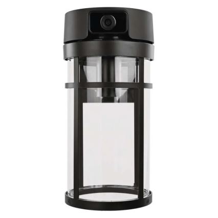 Aplica de perete pentru exterior cu cameră GOSMART, soclu E27, 15W, 230V, Wi‑Fi, IP44