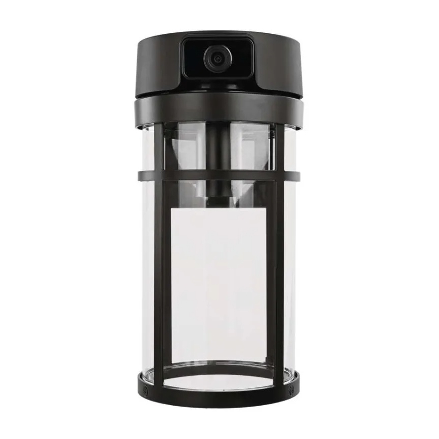 Aplica de perete pentru exterior cu cameră GOSMART, soclu E27, 15W, 230V, Wi‑Fi, IP44