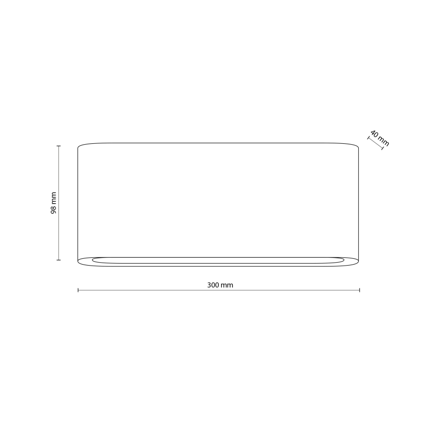 Aplica de perete pentru exterior cu LED ARWENA L LED/24W/230V IP54 bej