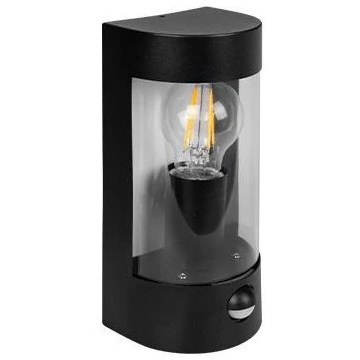 Aplică de perete pentru exterior cu senzor de mișcare 1xE27/15W/230V IP44 neagră