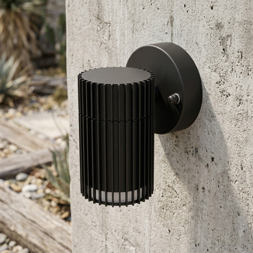 Aplică de perete pentru exterior cu spot LANTHEA 1xGU10/11W/230V IP44, neagră