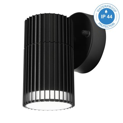 Aplică de perete pentru exterior cu spot LANTHEA 1xGU10/11W/230V IP44, neagră