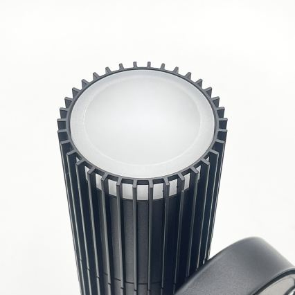 Aplică de perete pentru exterior cu spot LANTHEA 1xGU10/11W/230V IP44, neagră