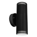 Aplică de perete pentru exterior LANTHEA, spot 2x GU10, 11W, 230V, IP44, negru