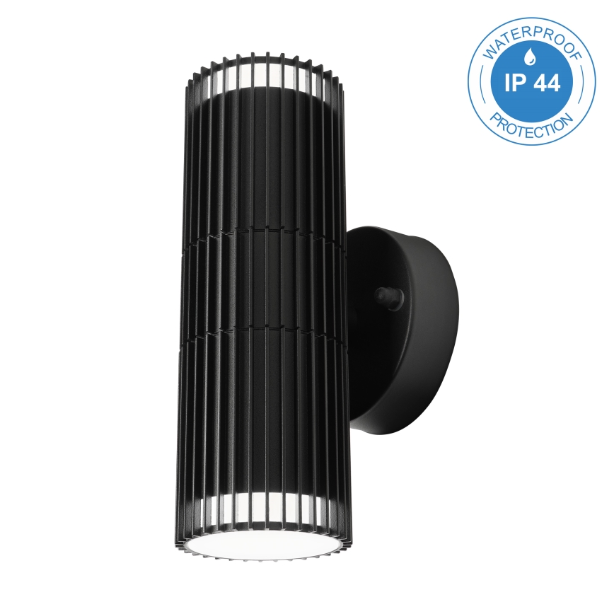 Aplică de perete pentru exterior LANTHEA, spot 2x GU10, 11W, 230V, IP44, negru