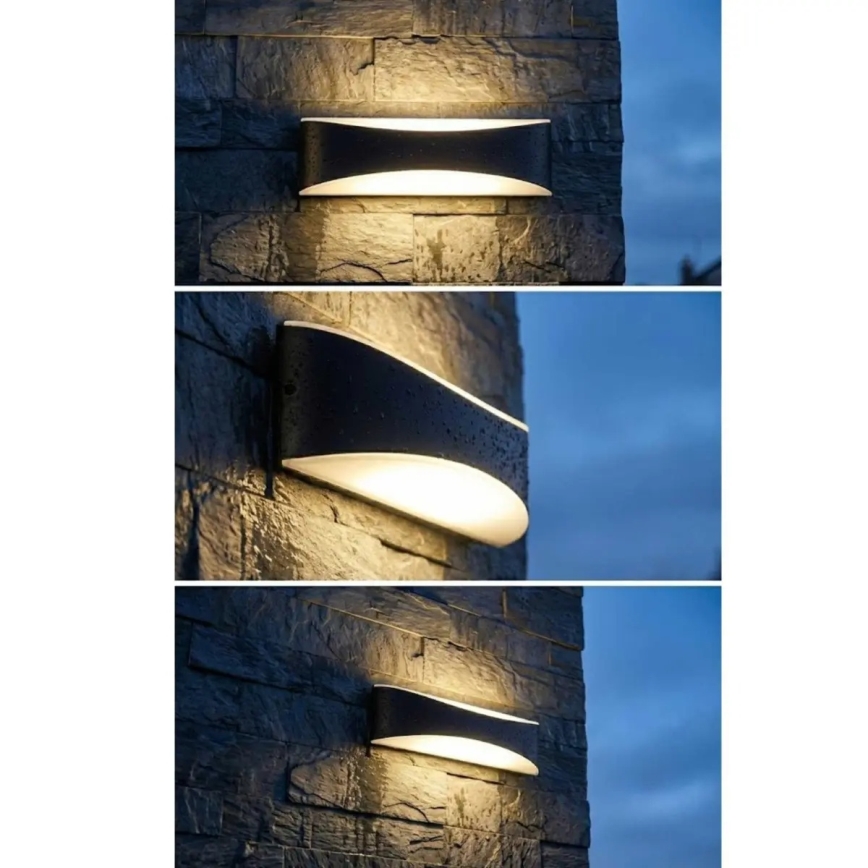 Aplica de perete pentru exterior LED/10W/230V IP65, negru