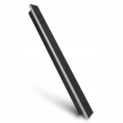 Aplică de perete pentru exterior LED/30W/230V 100 cm IP65 neagră