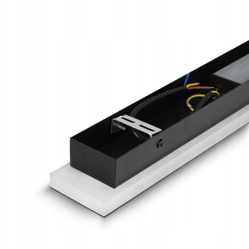 Aplică de perete pentru exterior LED/30W/230V 100 cm IP65 neagră