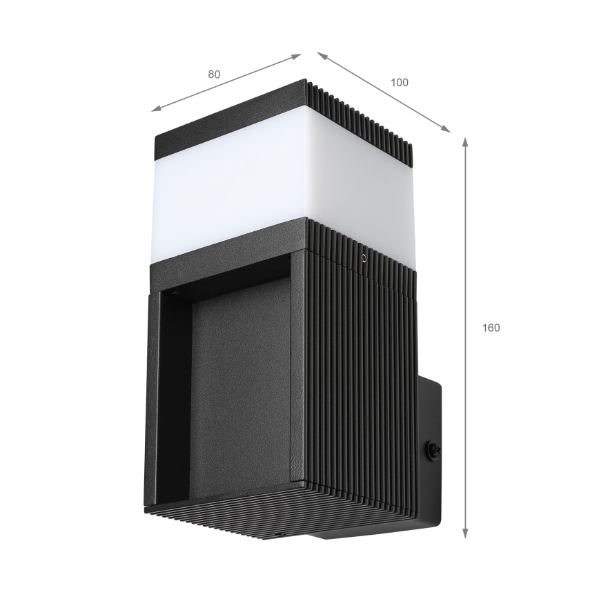Aplica de perete pentru exterior VESPER 1xG9/5W/230V IP44 neagră