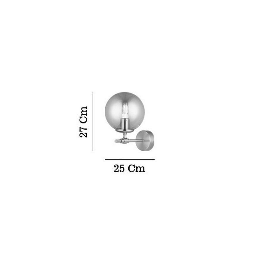 Aplică de perete POLINO 1xE27/40W/230V, aurie