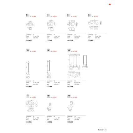 Aplica de perete Redo LUMIEN 01-2472, 3x G9, 10 W, 230 V, auriu/alb