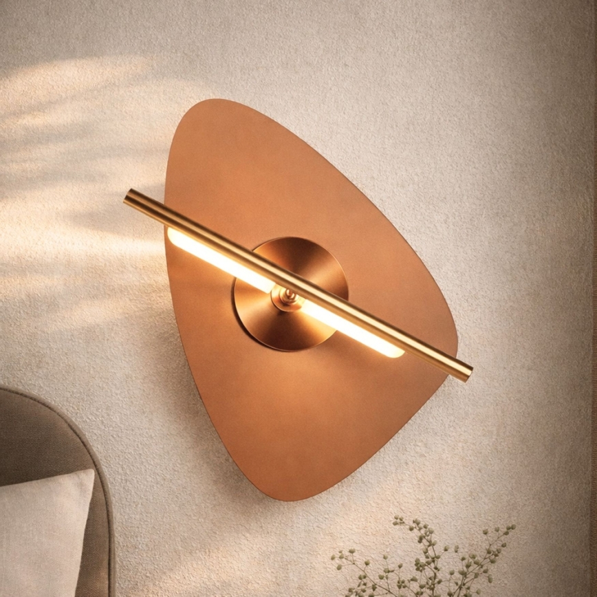 Aplica de perete RELAX LED/5W/230V auriu/maro fumuriu