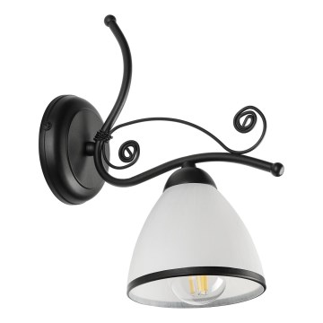 Aplica de perete RETRO 1x E27/60W/230V negru/alb