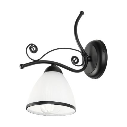 Aplica de perete RETRO 1x E27/60W/230V negru/alb