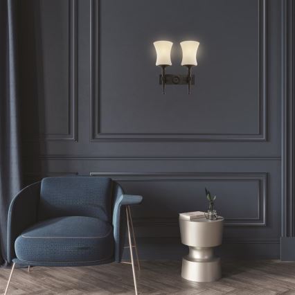 Searchlight - Aplica de perete CARTWHEEL 2xE27/60W/230V