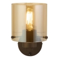 Aplica de perete Searchlight SWEDEN, 1xE27/60W/230V, maro/fumuriu
