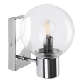 Aplica de perete SFERIO 1xE14/5W/230V crom lucios/sticlă transparentă