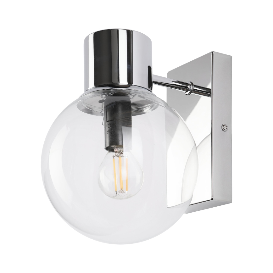 Aplica de perete SFERIO 1xE14/5W/230V crom lucios/sticlă transparentă