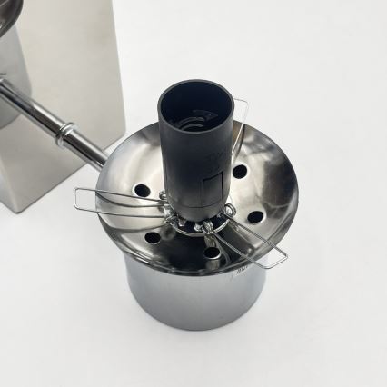 Aplica de perete SFERIO 1xE14/5W/230V crom lucios/sticlă transparentă
