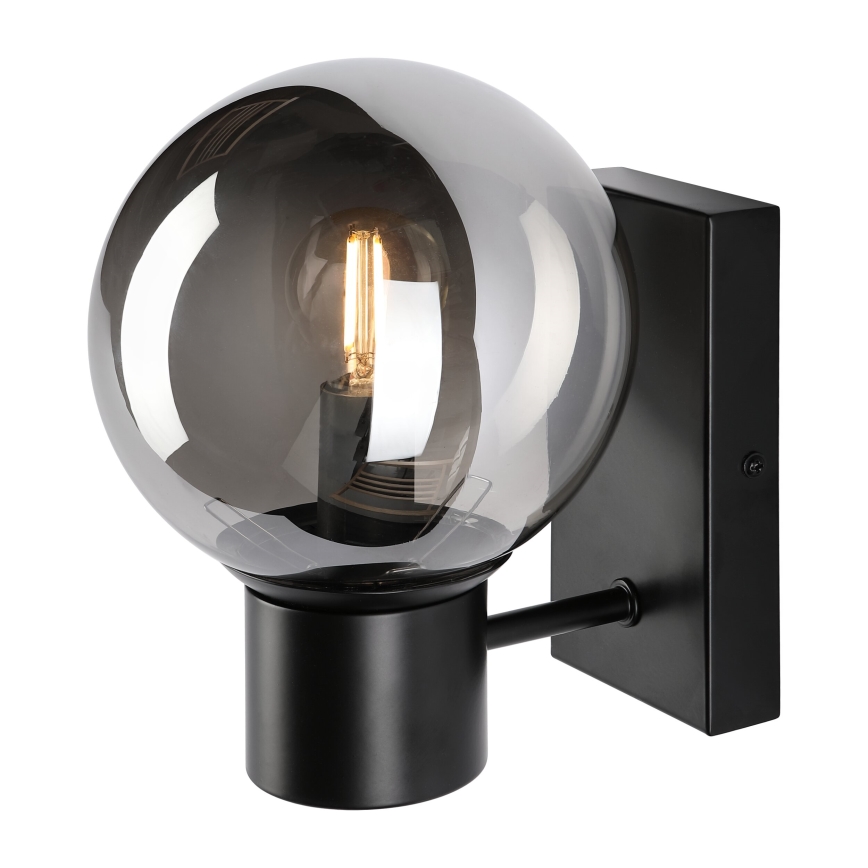 Aplică de perete SFERIO 1xE14/5W/230V negru / negru fumuriu