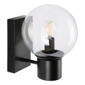 Aplica de perete SFERIO, 1xE14/5W/230V, negru/transparent