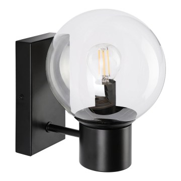 Aplica de perete SFERIO, 1xE14/5W/230V, negru/transparent