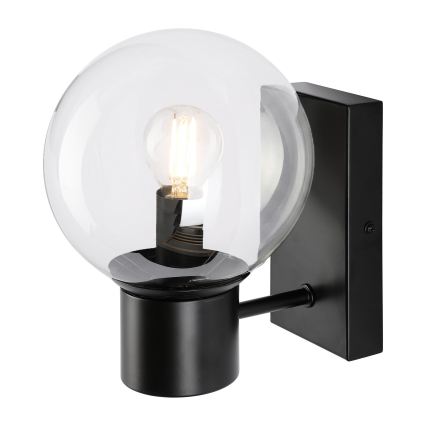 Aplica de perete SFERIO, 1xE14/5W/230V, negru/transparent