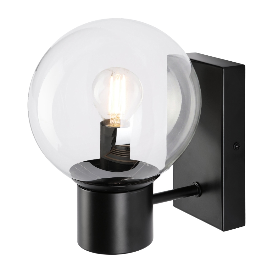 Aplica de perete SFERIO, 1xE14/5W/230V, negru/transparent