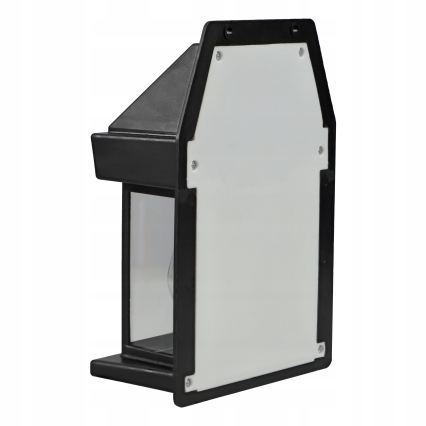 Aplică de perete solară cu senzor, LED, 3,7V 600 mAh, IP44, neagră