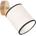 Aplica de perete tip spot BOHO, 1xE27/25W/230V, finisaj stejar
