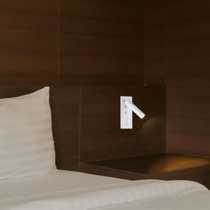 Aplica de perete tip spot LED, 2W, 230V, 3000K, alb