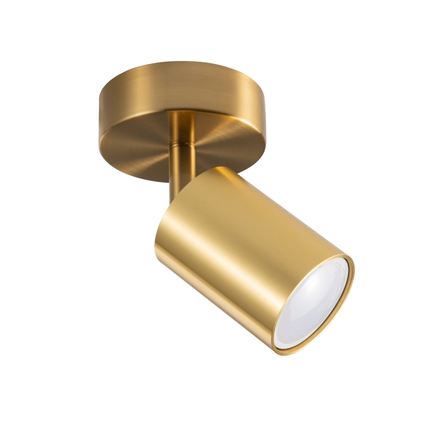 Aplică de perete tip spot LED RGBW reglabilă GOLDI 1xGU10/4,8W/230V 3000K auriu + telecomandă