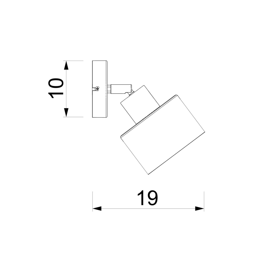 Aplica de perete tip spot PARKLA 1xE27/15W/230V negru/auriu