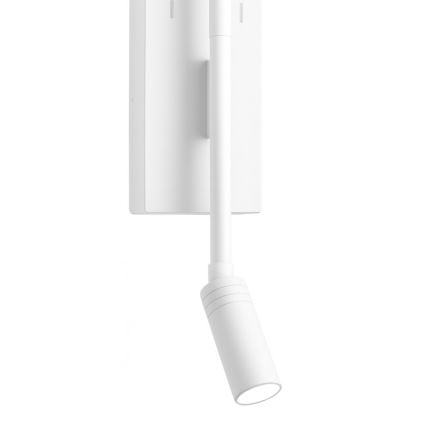 Aplică de perete TORCH LED 6W/230V + LED 3W, alb