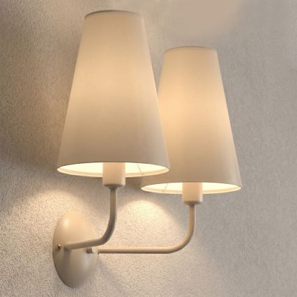 Aplica de perete TORTOLA 2xE14/15W/230V bej
