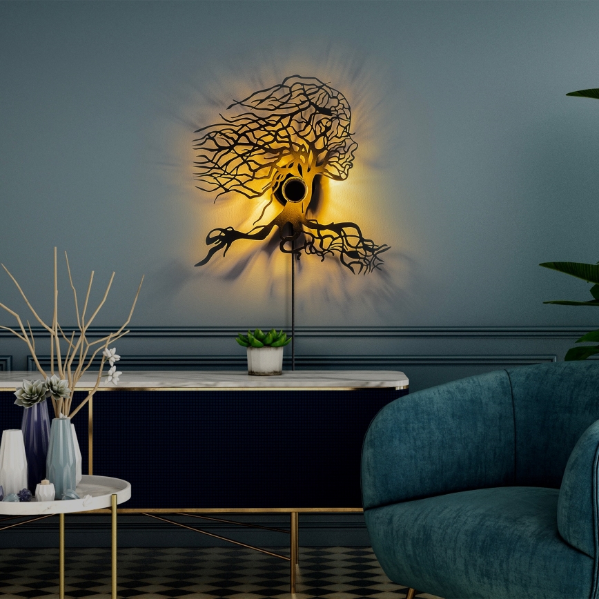 Aplica de perete TREE WOMAN 1xE27/40W/230V, neagră