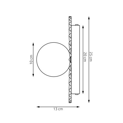 Aplica de perete UMBRA 1xG9/8W/230V roșie