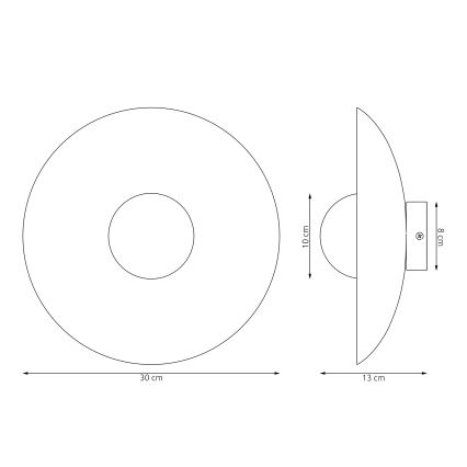 Aplică de perete VIBEZ, 1xG9/8W/230V, albă