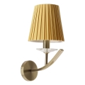 Aplică de perete VITORIA 1xE14/40W/230V galbenă/alamă