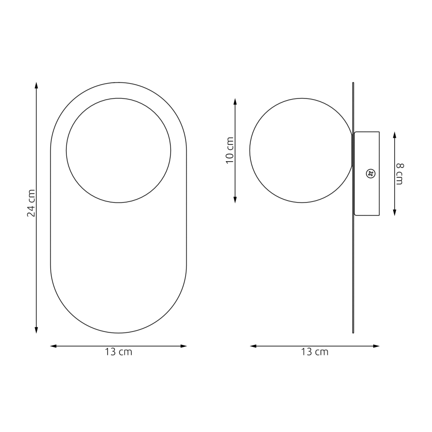 Aplica de perete VIVA 1xG9/8W/230V gri