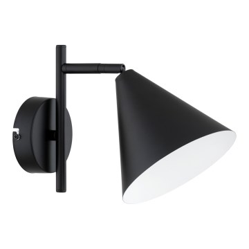 Aplica de perete ZELTA 1xE27/15W/230V, neagră