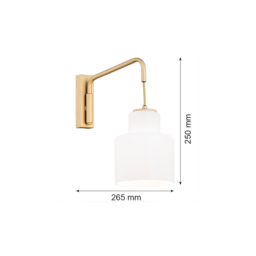 Aplică DIUNA 1xE27/15W/230V auriu Argon 8371