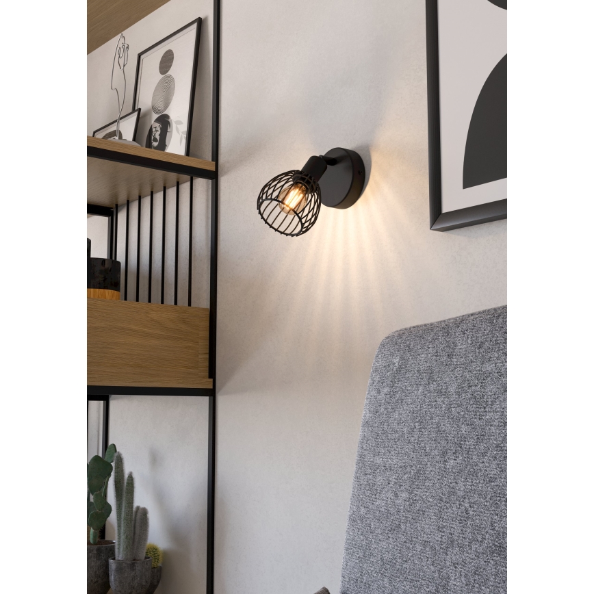 Aplică Eglo 1xE14/40W/230V negru