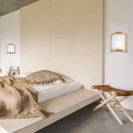 Aplică ELODIE 1xE27/60W/230V stejar