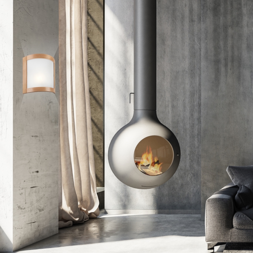 Aplică ELODIE 1xE27/60W/230V stejar