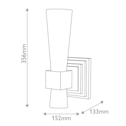 Aplică Elstead KRISTY 1xE27/40W/230V auriu