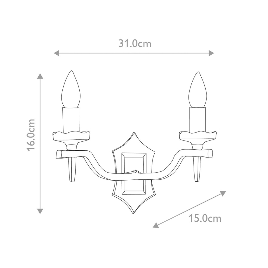 Aplică Elstead RECTORY 2xE14/60W/230V