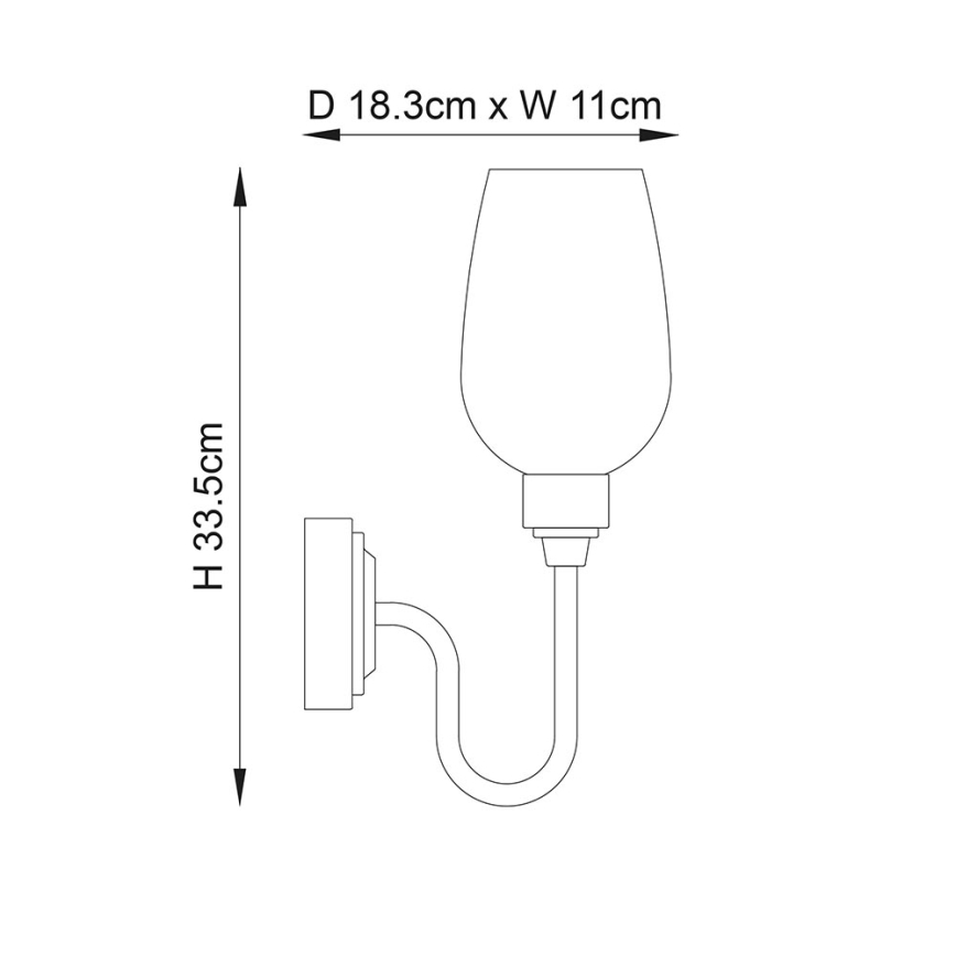 Aplică Endon 107792 STOURTON 1xE14/6W/230V alamă